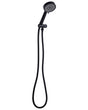 Shower Head with Hose Black Metal 3 Spray Modes Modern Beliani