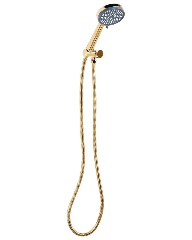 Shower Head with Hose Gold Metal 3 Spray Modes Modern Beliani