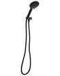 Shower Head with Hose Black Metal 5 Spray Modes Modern Beliani