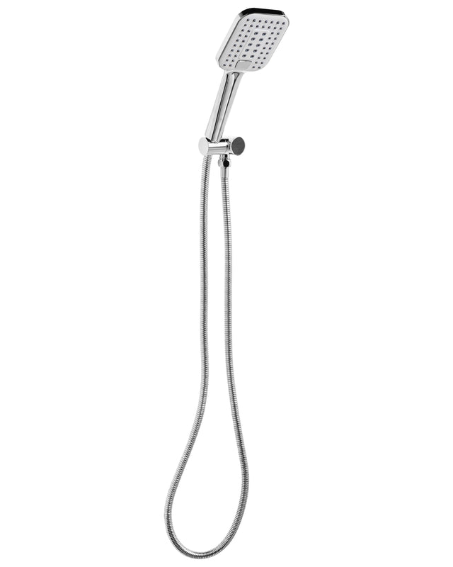 Shower Head with Hose Silver Metal 3 Spray Modes Modern Beliani