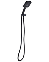 Shower Head with Hose Black  Metal 4 Spray Modes Modern Beliani