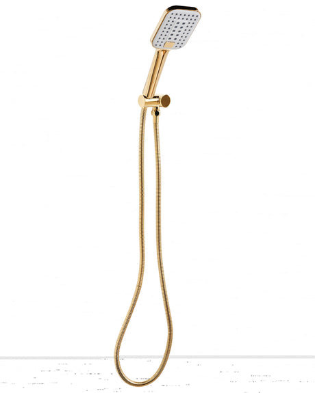 Shower Head with Hose Gold Metal 4 Spray Modes Modern Beliani
