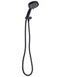 Shower Head with Hose Black Metal 5 Spray Modes Modern Beliani
