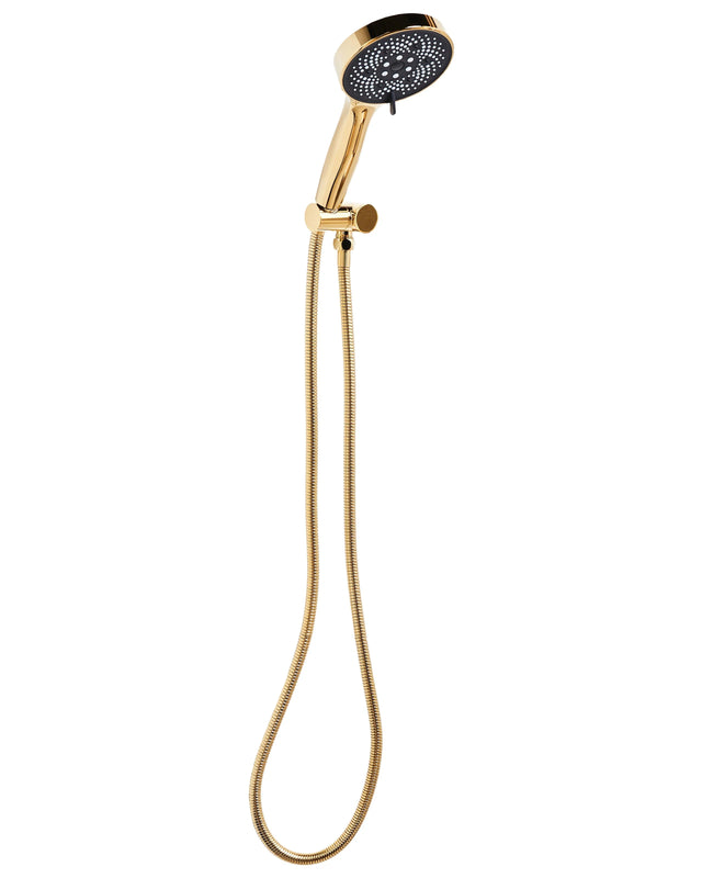 Shower Head with Hose Gold Metal 5 Spray Modes Modern Beliani
