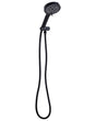 Shower Head with Hose Black Metal 6 Spray Modes Modern Beliani