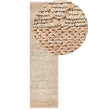 Runner Rug Beige Jute 80 x 300 cm Geometric Pattern Hand Woven Boho Hallway Bedroom Beliani