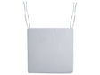 Seat Cushion for a Garden Chair Light Grey Polyester Fabric UV Resistant Beliani