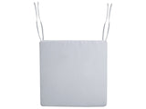 Seat Cushion for a Garden Chair Light Grey Polyester Fabric UV Resistant Beliani