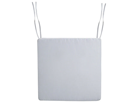 Seat Cushion for a Garden Chair Light Grey Polyester Fabric UV Resistant Beliani