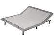 Adjustable Electric Bed Base Grey Iron Polyester EU Super King Size Remote Included 4 Legs Heights Beliani