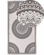 Area Rug Grey and Beige Synthetic Material 80 x 150 cm Indoor Outdoor Rectangular Oriental Pattern Modern Balcony Patio Beliani