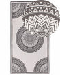 Area Rug Grey and Beige Synthetic Material 80 x 150 cm Indoor Outdoor Rectangular Oriental Pattern Modern Balcony Patio Beliani