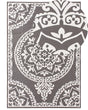 Area Rug Grey Synthetic Material 160 x 230 cm Indoor Outdoor Rectangular Oriental Pattern Modern Balcony Patio Beliani