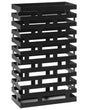 Umbrella Stand Black Iron Powder Coated Tall Hallway Organizer for Wet Umbrellas Beliani