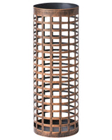 Umbrella Stand Copper Iron Powder Coated Tall Hallway Organizer for Wet Umbrellas Beliani