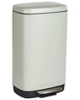 Waste Bin with Pedal and Lid Iron Synthetic Material Light Green Modern Kitchen Beliani