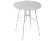 Garden Dining Table Grey Iron Metal Round  64 cm Outdoor Modern Design Beliani