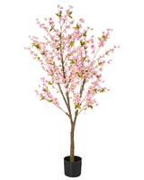 Artificial Potted Plant Green and Black Pink Plastic Leaves Material 180 cm Decorative Indoor Accessory Beliani