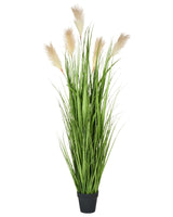 Artificial Potted Plant Green and Black Plastic Leaves Material 130 cm Decorative Indoor Accessory Beliani