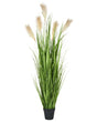Artificial Potted Plant Green and Black Plastic Leaves Material 130 cm Decorative Indoor Accessory Beliani