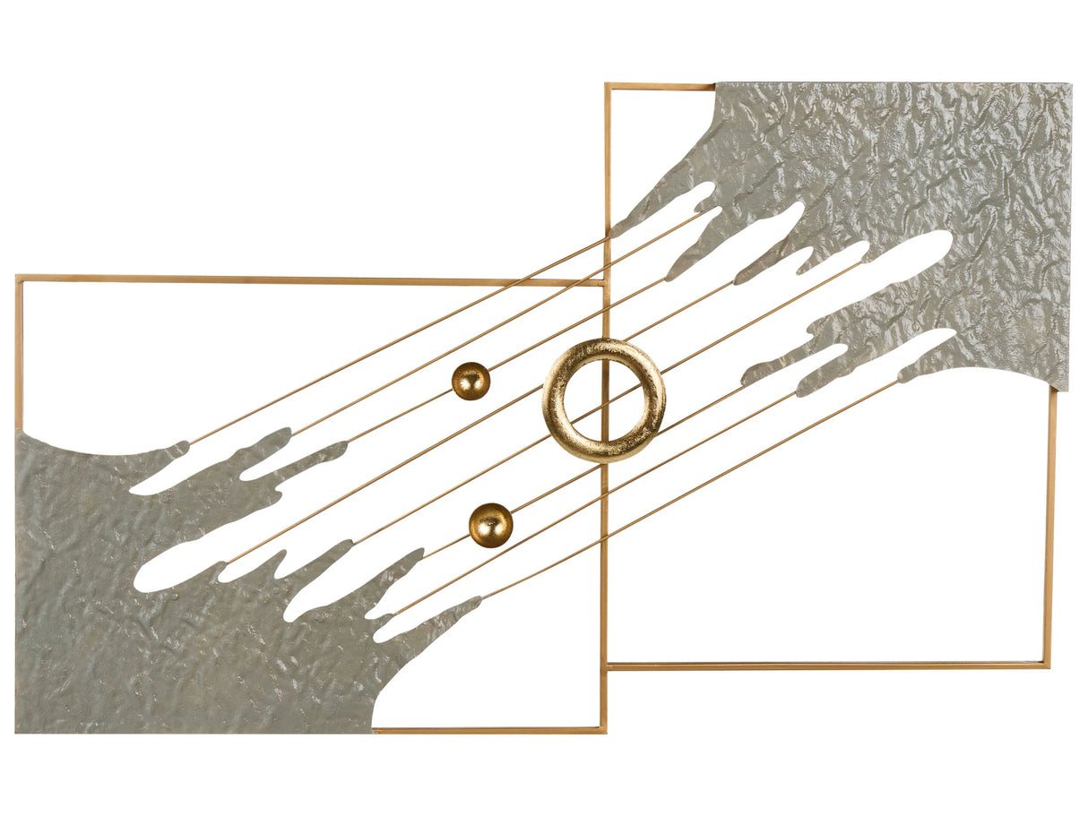 Wall Decor Metal Multicolor Decoration Art Modern Artwork Contemporary Accent Piece Abstract Shapes Beliani