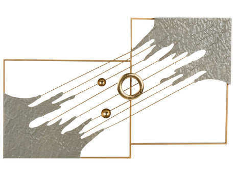 Wall Decor Metal Multicolor Decoration Art Modern Artwork Contemporary Accent Piece Abstract Shapes Beliani