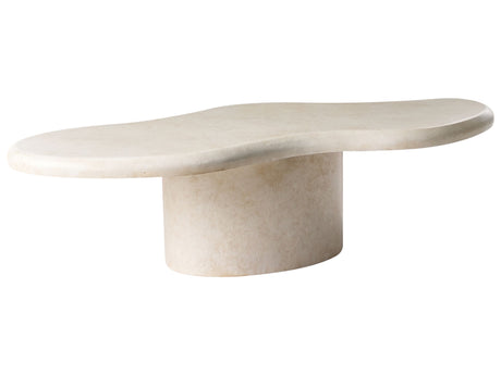 Accent Coffee Table White MgO 120 x 57 cm Stain Rust Water Wind Resistant Boho Modern Outdoor Living Room Beliani
