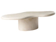 Accent Coffee Table White MgO 120 x 57 cm Stain Rust Water Wind Resistant Boho Modern Outdoor Living Room Beliani