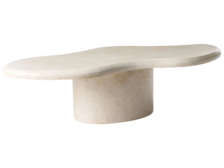 Accent Coffee Table White MgO 120 x 57 cm Stain Rust Water Wind Resistant Boho Modern Outdoor Living Room Beliani