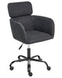 Office Swivel Chair Black Boucle Height Adjustable Beliani
