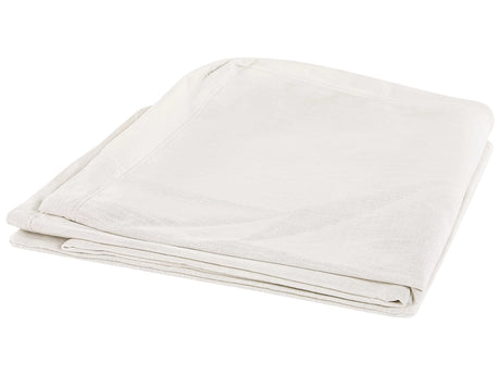 Sofa Slipcover Off-White Polyester Fabric for 3 Seater Couch Rectangular Cover Beliani