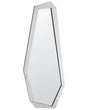 Hanging Wall Mirror Silver Wood Frame Large Mirror Bedroom Living Room Hallway Modern Style Beliani