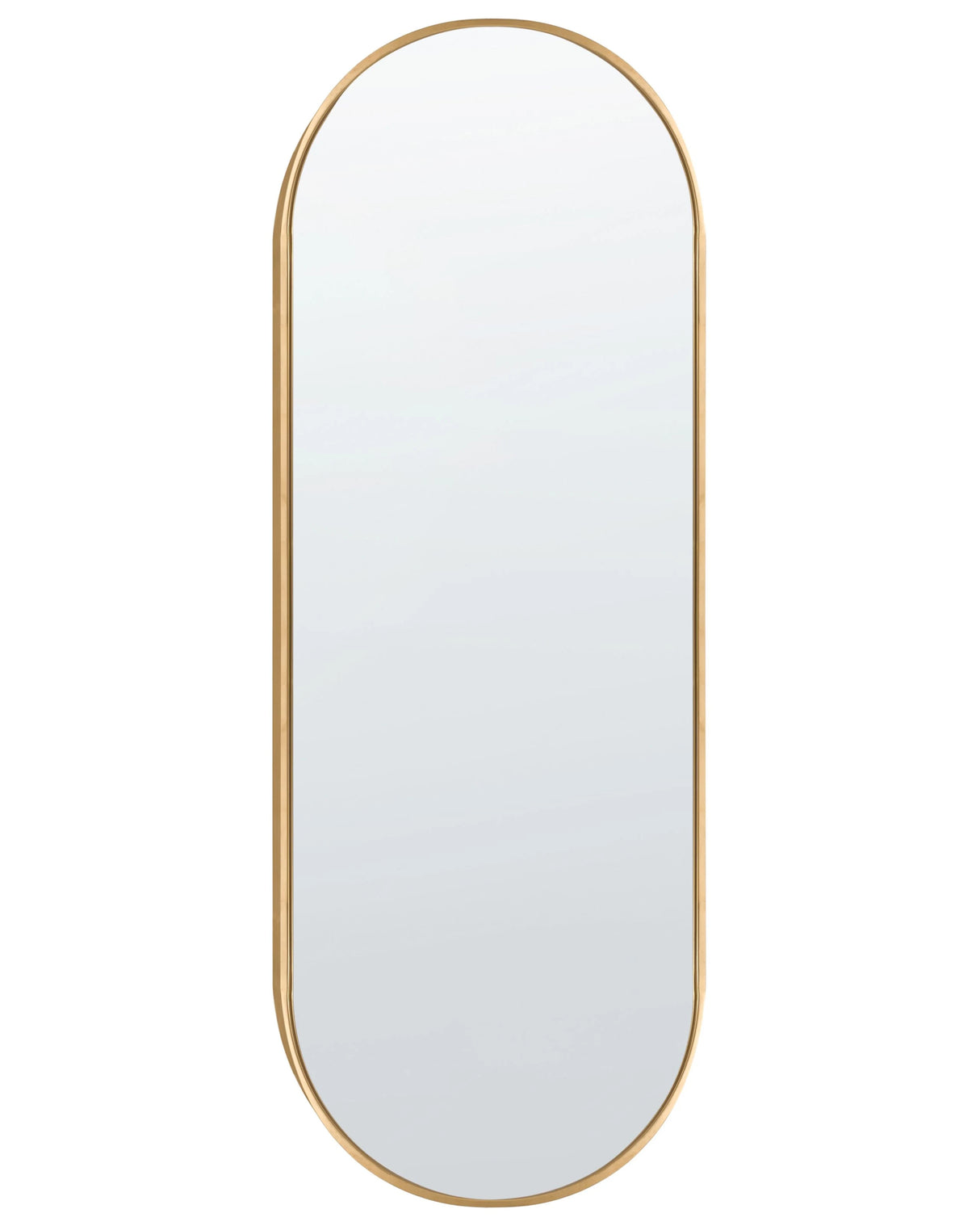 Wall Mirror Gold Metal Frame Large Hanging Mirror Bedroom Living Room Hallway Glam Style Beliani