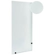 Shower Screen Black Tempered Glass Aluminium Frame 90 x 195 cm Walk In Wet Room Bathroom Shower Beliani