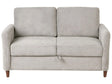 2 Seater Sofa Grey  Fabric Upholstery Loveseat with Storage Thickly Padded Modern Style Living Room Furniture Beliani