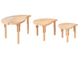 Nest of 3 Coffee Tables Natural Rattan Set of 3 Nesting Tables Indoor Outdoor Beliani