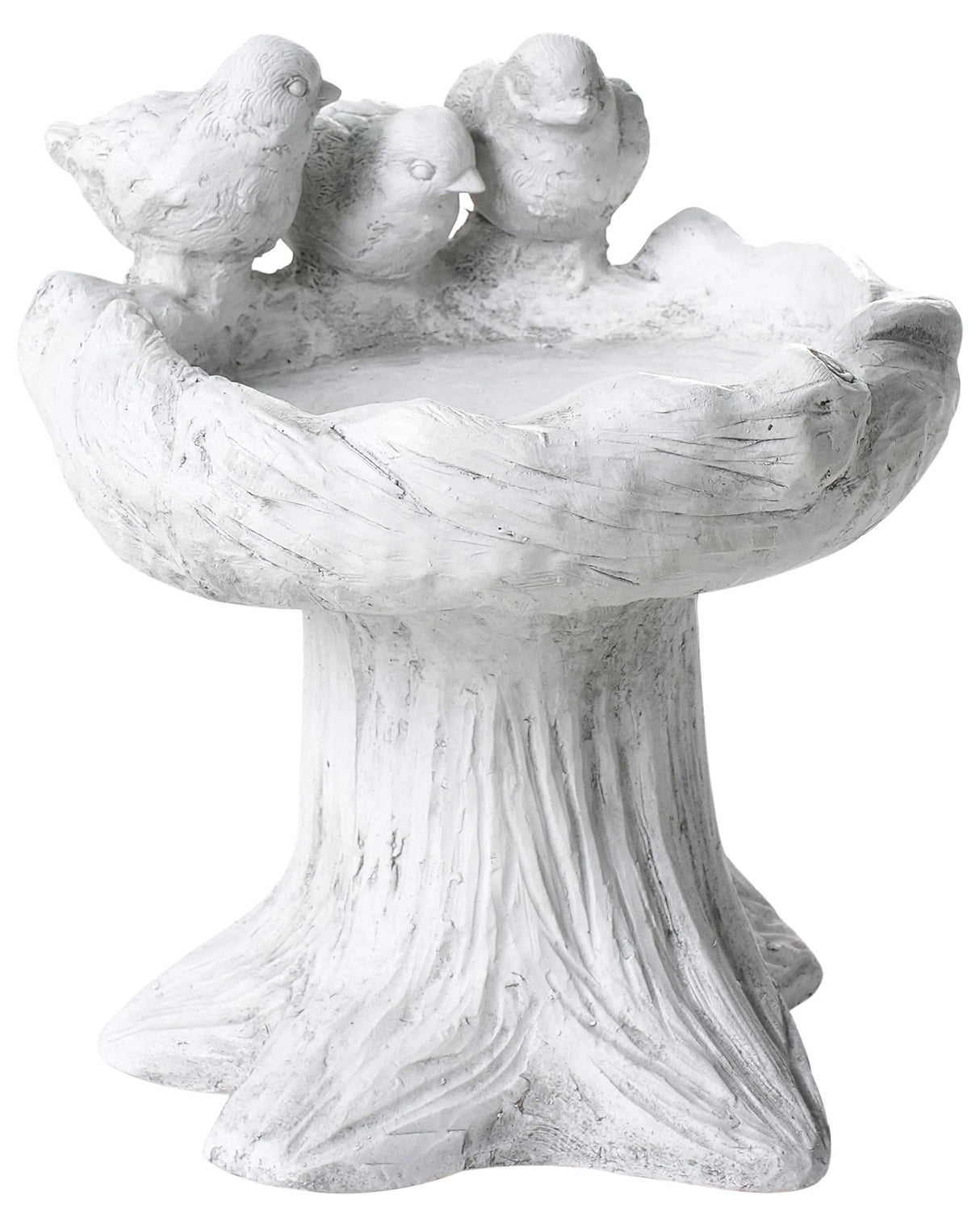 Bird Bath Grey Water Feeder for Birds MGO for Garden Outdoor Decorative Accent Beliani