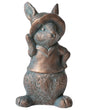 Decorative Figurine Brown MgO 37 cm Accent Piece Rabbit Indoor Outdoor Decoration Living Room Beliani