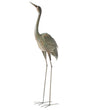 Decorative Figurine Brown MgO 106 cm Accent Piece Crane Indoor Outdoor Decoration Living Room Beliani