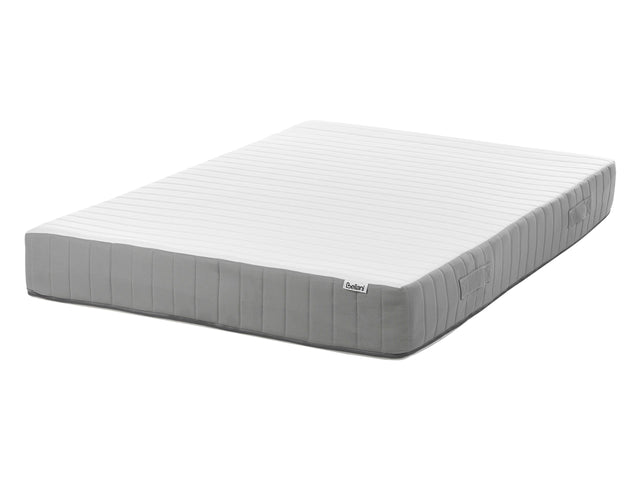 Pocket Sprung Mattress EU Small Double Size with Handles Memory Foam Filling Removable Cover 4ft Medium Firm Modern Design Quilted Beliani