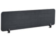 Desk Screen Dark Grey PET Board Fabric Cover 160 x 40 cm Acoustic Screen Modular Mounting Clamps Home Office Beliani