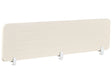 Desk Screen Light Beige PET Board Fabric Cover 180 x 40 cm Acoustic Screen Modular Mounting Clamps Home Office Beliani
