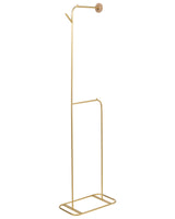 Clothes Rail Gold Iron Metal 171 cm Freestanding Rack Beliani