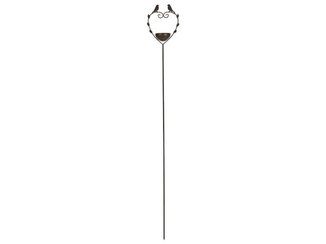 Bird Bath Brown Water Feeder for Birds Iron for Garden Outdoor Decorative Accent Beliani