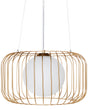 1-Light Pendant Ceiling Gold Metal Iron Shade Cage Wire Industrial Style Living Room Bedroom Beliani