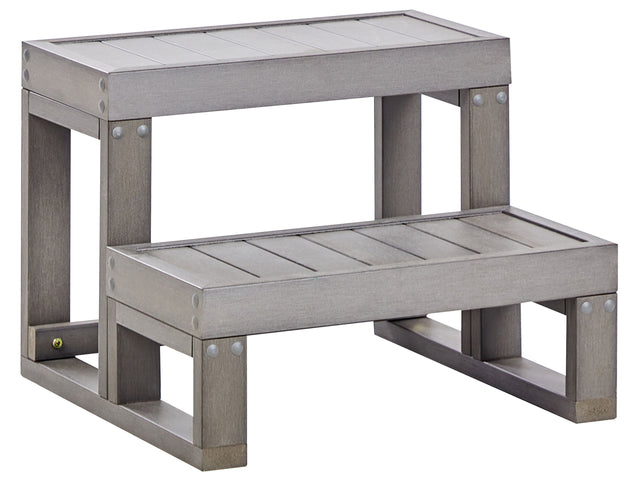 Hot Tub Spa Steps Synthetic Material Grey Beliani