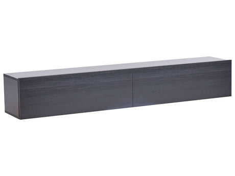 Wall Mounted TV Stand Black Up To 70ʺ TV Recommended 2 Cabinets Minimalist Design Living Room Beliani