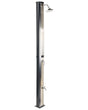 Outdoor Mixer Shower Set Black Stainless Steel with Rain Function Solar Powered Modern Garden Beliani