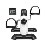 Mini Under Desk Bike Pedal Exerciser with Adjustable Resistance-Black &amp; White
