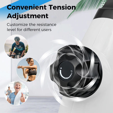 Mini Under Desk Bike Pedal Exerciser with Adjustable Resistance-Black &amp; White
